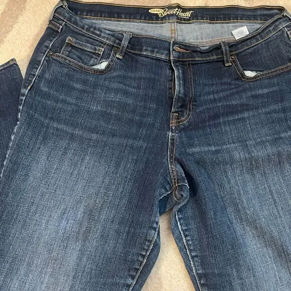 Old Navy Plus Size 16 Long Sweetheart Dark Denim Bootcut - Picture 2 of 11